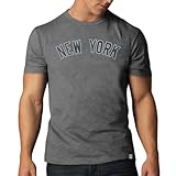 MLB New York Yankees Men's Scrum Basic Tee, Wolf Grey, Medium