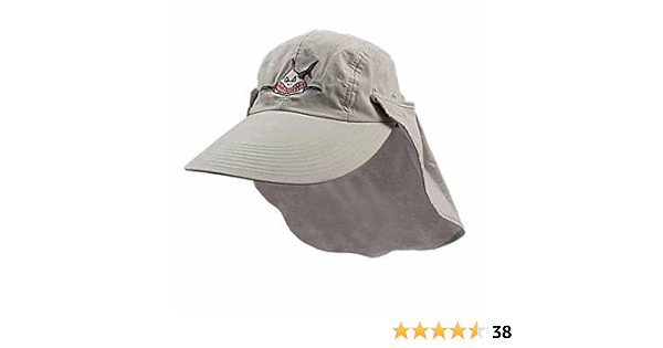 Trident Long Bill Shark Sun Hat, Tan 