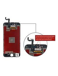Pantalla de repuesto compatible con iPhone 6S (negro).