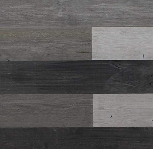 Easy Peel and Stick Wood Wall Paneling/Reclaimed Rustic Barn Wood Wall Planks/Self Adhesive Weathered Wood Wall Panels
