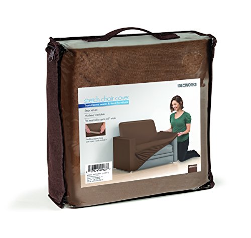 IdeaWorks Stretch Chair Cover - Brown, 1 Cushion