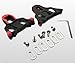 hothuimin Bike Cleats Self-locking Road Cycling Bicycle Cleat Set Compatible with Shimano&Look (red)