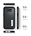 Spigen Slim Armor Galaxy A5 2017 Case with Air Cushion Technology and Hybrid Drop Protection with Kickstand for Samsung Galaxy A5 2017 - Metal Slate