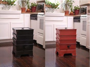 Worm Composting: The Worm Factory-Terracotta (4 Tray System)