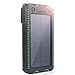 Solar Charger,Portable [Upgrade Version] 12000mAh Dual USB Solar Battery Charger External Battery Pack Phone Charger Power Bank for Outdoors (Rainproof, Dust-proof, Shockproof). (GREEN)