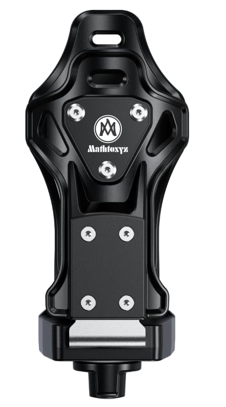 Extra Large Motorcycle Cup Holder Anti Theft, Mathtoxyz Bike Water Bottle Holder 1.95 – 3.6 inch Universal Size Handlebar Drink Holder Cage for Moto Bicycle, Boat, Scooter, Stroller, Wheelchair