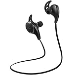 TaoTronics Bluetooth Headphones Wireless Earbuds Sports In Ear Sweatproof Earphones with Built in Mic (Balanced Audio, aptX Lossless sound, Cordless 4.1, cVc 6.0 Noise Cancellation) Black