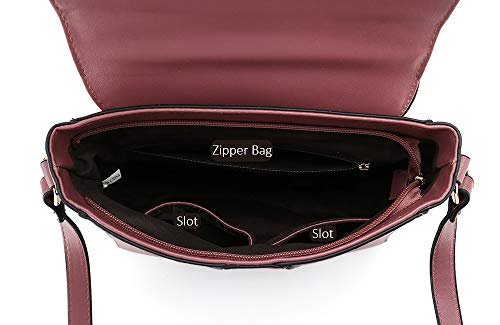 Ladies Designer Purses Cross Body Handbags Trendy Bags for Women Shoulder Bags (Purple) - Thumbnail 5