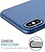 TOZO for iPhone X Case, Ultra Thin Hard Cover [0.35mm] World's Thinnest Protect Bumper Slim Fit PP Shell for iPhone 10 / X [ Semi-transparent ] Lightweight [Matte Blue]