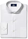 Buttoned Down Men's Classic Fit Cutaway-Collar Non-Iron Dress Shirt, White, 15" Neck 35" Sleeve