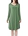 Tandisk Women's Long Sleeve Casual Loose T-Shirt Dress
