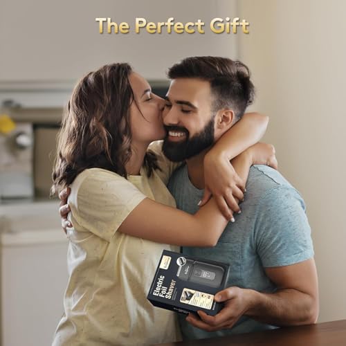 Foil Shavers for Men - Smooth & Painless Electric Razor for Men with Back Beard Trimmer for Long Thick - Wet Dry Shaving/Travel Lock/LED Display/IPX6 Waterproof Dry Razor USB C Rechargeable