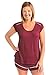 Kindred Bravely The Amelia Ultra Soft Maternity & Nursing Pajamas - Shorts Set (Cabernet, Medium)