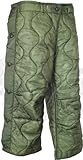 Military Field Pant Liner for Cold Weather Trousers - Quilted - Olive Drab Green - Genuine Army Issue