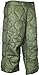 Military Field Pant Liner for Cold Weather Trousers - Quilted - Olive Drab Green - Genuine Army Issue