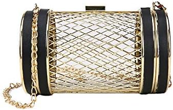 Fashion Design Personality Hollow Metal Cages Party Clutch Evening Bag Women Shoulder Ladies Handbag Messenger Bags