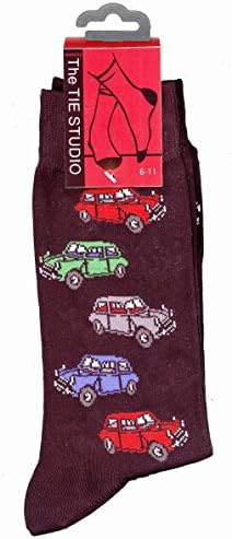 Mini Cars Cotton Rich Adult Socks (US: 7-12)