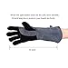 Welding Gloves Lined Leather Extreme Heat Resistant Double Insulation For Mig, Tig Welders, BBQ, Gardening, Camping, Stove, Fireplace and More - 16 in, Grey