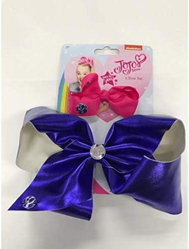 JoJo Siwa Metallic Bow 2 Pack - Navy