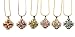 Gold Plated Silver Catholic Jerusalem Cross Pendant Clear Topaz Crystal Stone Necklace 20
