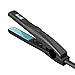 BERTA 0.5 in Mini Hair Straightener Ceramic Tourmaline Hair Flat Iron for Travel, Black