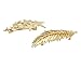 yueton Pack of 2 Star Pred Perry Leaves Alloy Hairpin Hair Clip - Hair Spring Clip - Women Bridal Hair Accessories Headwear