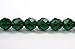 4mm (102 Beads) Medium Emerald, Czech Fire Polished Round Faceted Glass Beads, 16 inch Strand