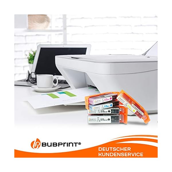 Bubprint 5 Druckerpatronen kompatibel als Ersatz für Canon PGI-580 CLI-581 XL Pixma TR7550 TR8500 TR8550 TS6100 TS6150 TS6151 TS6250 TS705 TS8150 TS8151 TS8250 TS9150 TS9155 TS9550 Multipack – Bild 6