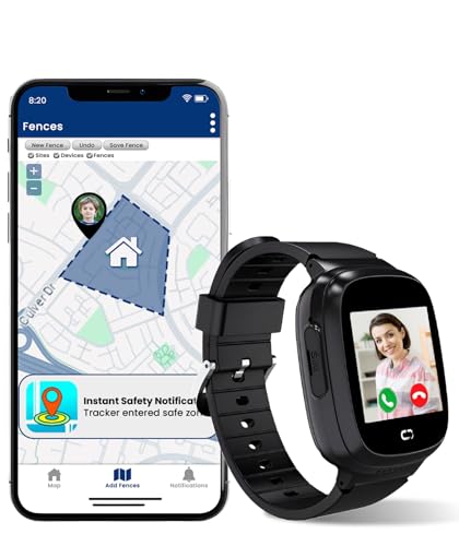 Kids Watch with GPS Tracker, Two-Way Calling, Real-Time Tracking & SOS Alerts - Smart Watch for Kids Call and Text with Geo-Fencing, School Mode, Water-Resistant, Long Battery Life & Parental Controls