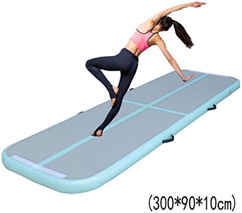 Inflatable Gymnastics Tumbling Mat Air Tumbling Track Electric Pump Air Floor Mat for Home Use/Cheerleading/Beach/Park -Only Airtrack