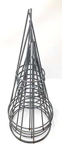 Small Plant Garden Starter Kit- Mini Wire Tomato Support Cage (5), 1-gallon Grow Bags (5) and Tiny White Hanging Plastic Identification Tags (5)-Container Patio Gardening Set