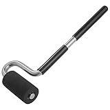 Long Handle J-Roller With Rubber Roller 1-1/2" in diameter by 2-7/8" wide. For Veneers, Laminate And Edge Banding