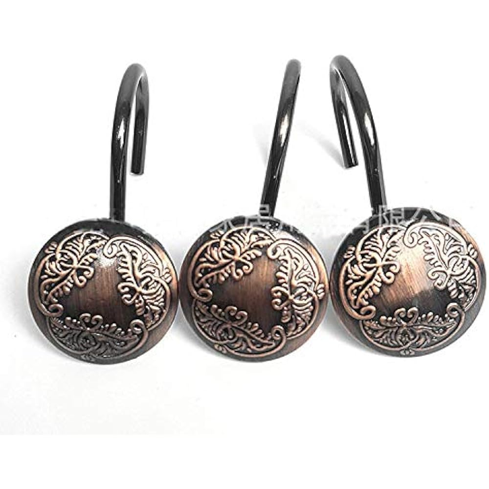 Shower Curtain Rings Oil Rubbed Bronze Shower Hooks For Bathroom