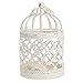 niceEshop(TM) Metal Votive Candle Holder Hanging Lantern Home Centerpiece (White,Random Pattern)