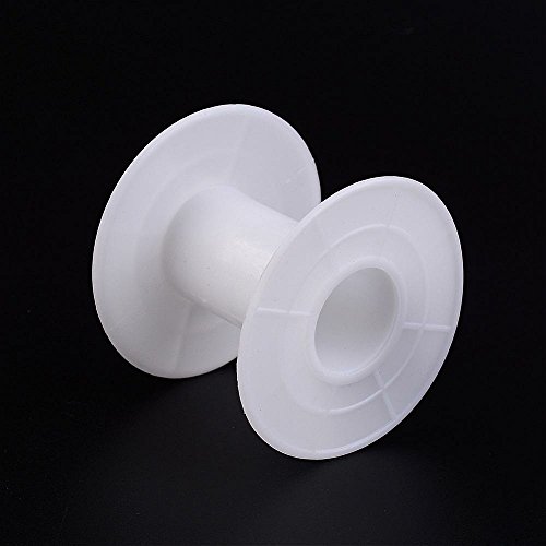 White Plastic Empty Spools For Cord, Yarn, Chain, Thread, Ribbon (2.25")