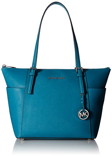 Michael Kors Women's Jet Set Item Ew Tz Tote, Peacock