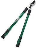 Gnome 25" Garden Power Gear Bypass Hand Loppers | Branch Cutters Trimmers Pruners - Best in Class Carbon Steel Blades | Gear Action | Heavy Duty Soft Grip Handle.