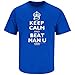 Chelsea F.C. Fans. Keep Calm and Beat Man U Royal T Shirt (Sm-5X)