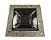 Pleasant Hearth Bradford Square Natural Slate 34-Inch Fire Pit with Copper Accents