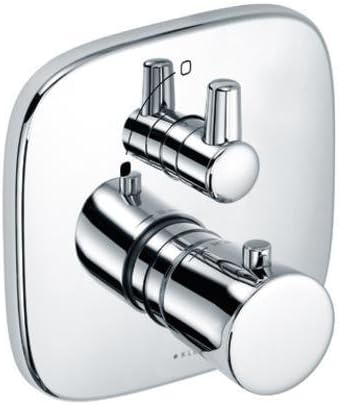 KLUDI AMBA concealed thermostat mixer trim set with shut-off valve chrome 538350575