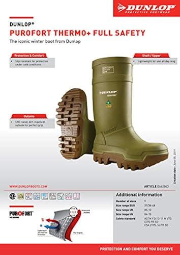 Dunlop Protective Footwear, Purofort Thermo+ Full Safety, 100