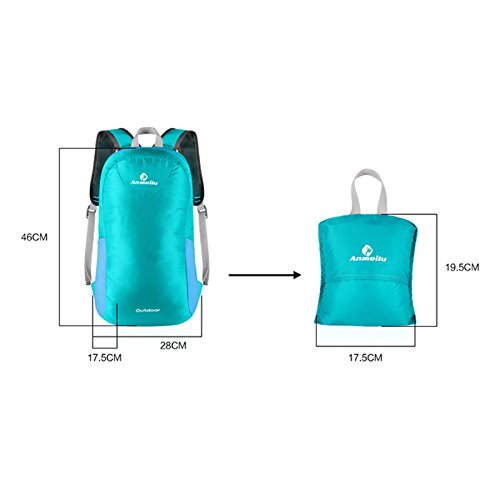 ROADTEC Lightweight Packable Backpack Water Resistant Hiking Daypack,Small Backpack Handy Foldable Camping Outdoor Little Bag