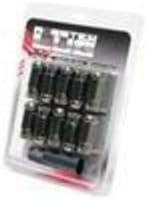 Wheelmate 33006T Monster Open End Lug Nut Set of 20, Black Chrome, 14 x 1.50