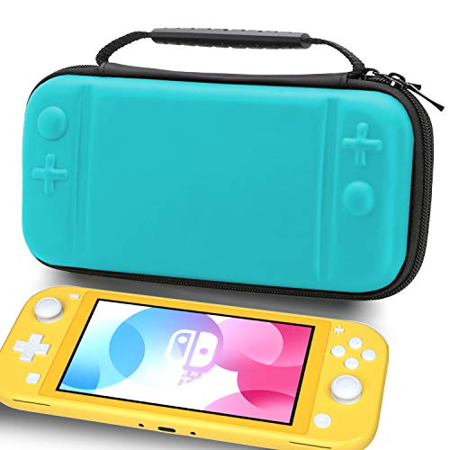 Carry Case for Nintendo Switch Lite, Hard Shell Protective Carrying Case Portable Travel Pouch Compatible With Nintendo Switch Lite Games, Console and Accessories – Turquoise