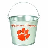 NCAA Clemson Tigers 5-Quart Galvanized Pail