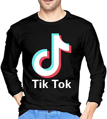 WSSM TIK Tok Lover Gift Video App Men's Crewneck Long Sleeve T-Shirts Tees