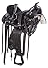 AceRugs Texas Star Black Parade Western Show Horse Saddle TACK Set Barrel Racing Trail Cowhide Leather (16)thumb 2