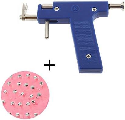 Professional Ear Piercing Gun Tool Set + 98pcs Ear Studs Steel Ear Nose Navel Body Piercing Gun Unit Tool Kit