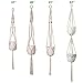 AMORNING Macrame Plant Hangers - 4 Pack, Hydroponic-Garden System