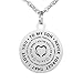 Inspirational Love Gift to My Sons Never Forget That I Love You Stainless Steel Dog Tag Pendant Necklace Keychain Be The Man(Pack of 2)